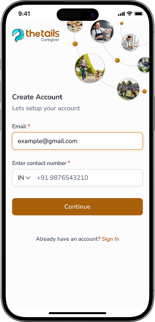 thetails caregiver howitworks appscreen1