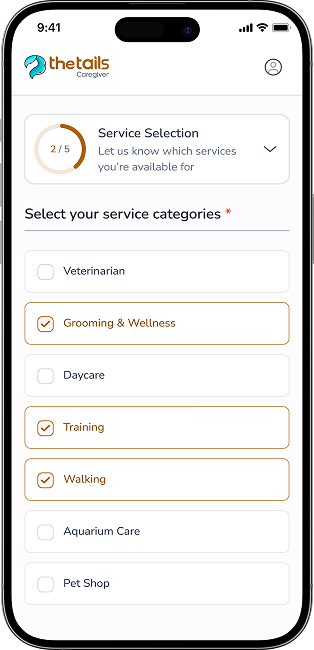 thetails caregiver howitworks appscreen2
